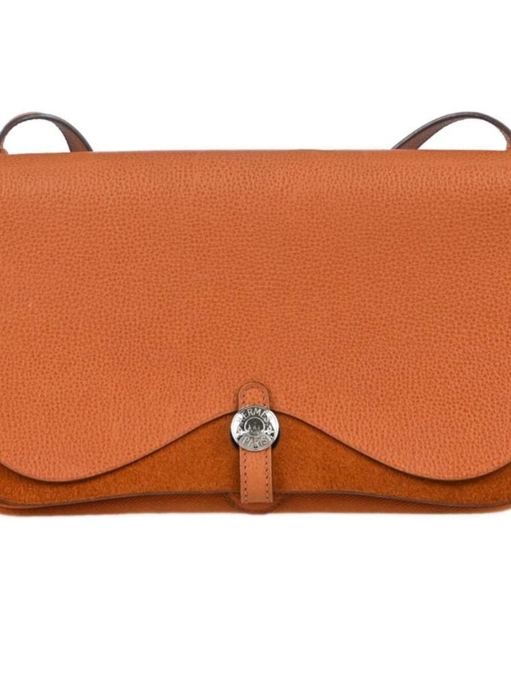 Hermes Potiron Chevron Vache Liegee Sac Colorado MM Shoulder Bag J□I 167906